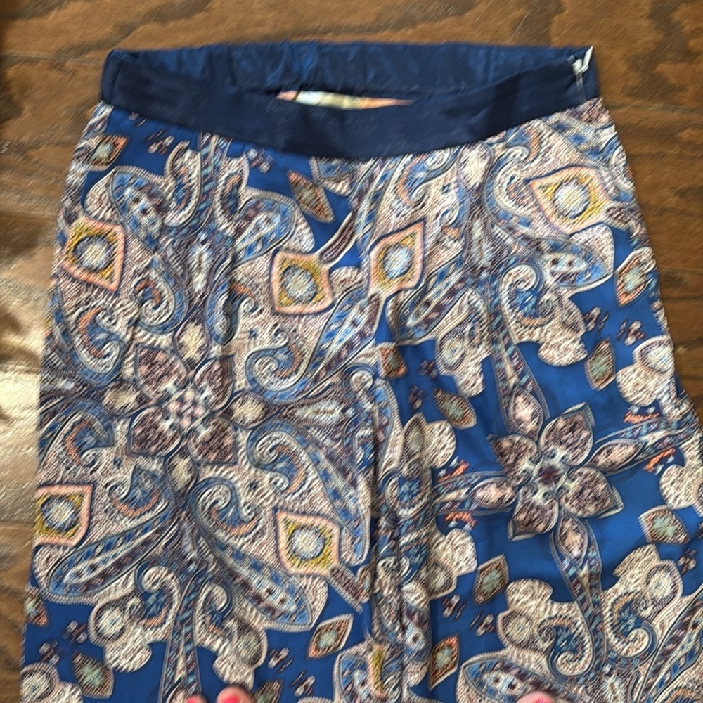 Elevenses paisley wide leg pants, small - Picture 5 of 10
